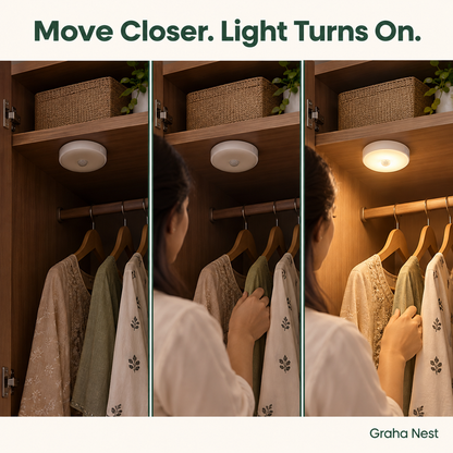 Graha Nest Rechargeable Motion Sensor LED Lights – Pack of 2