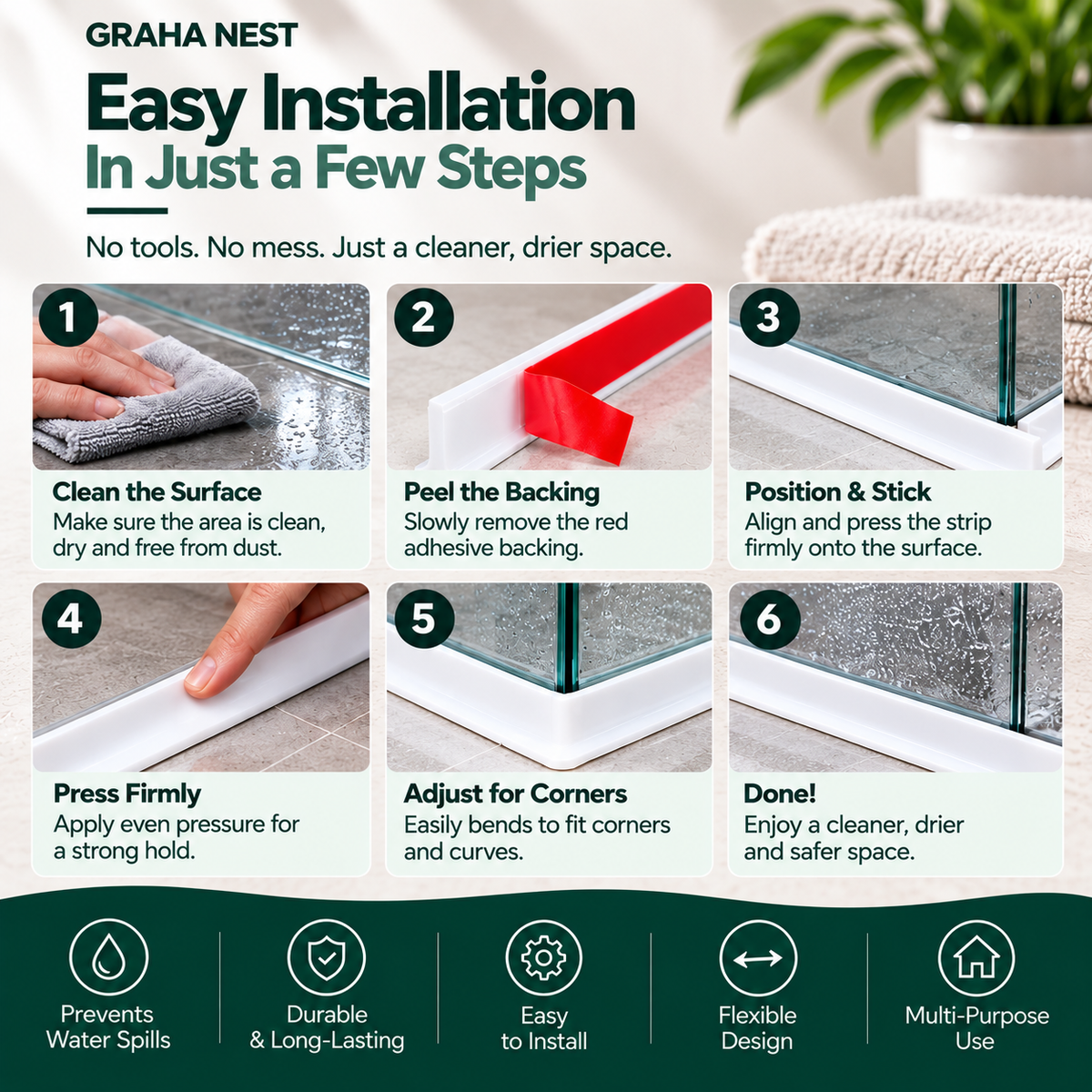 Dry Edge Silicone Water Barrier